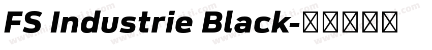 FS Industrie Black字体转换
